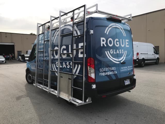 glass rack van